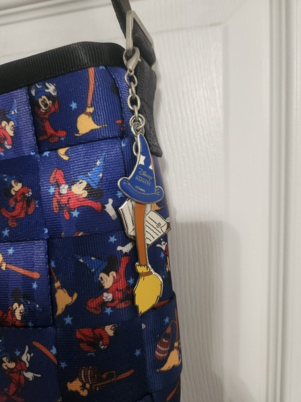 Harveys x Disney Sorcerer Apprentice Mickey Mini Messenger Crossbody w/ charm - Picture 2 of 6